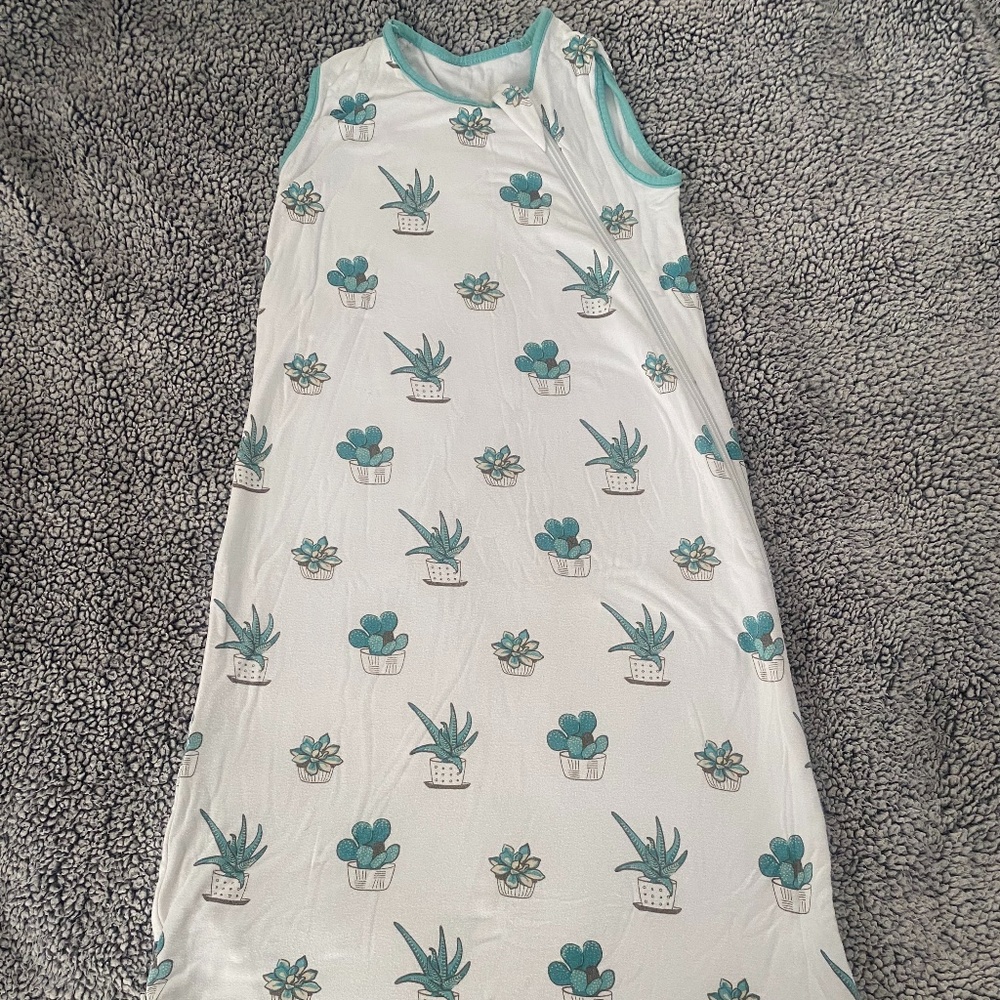 Kyte Baby Sleepsack in Succulent - Size M (6-18 Months), 0.5 TOG